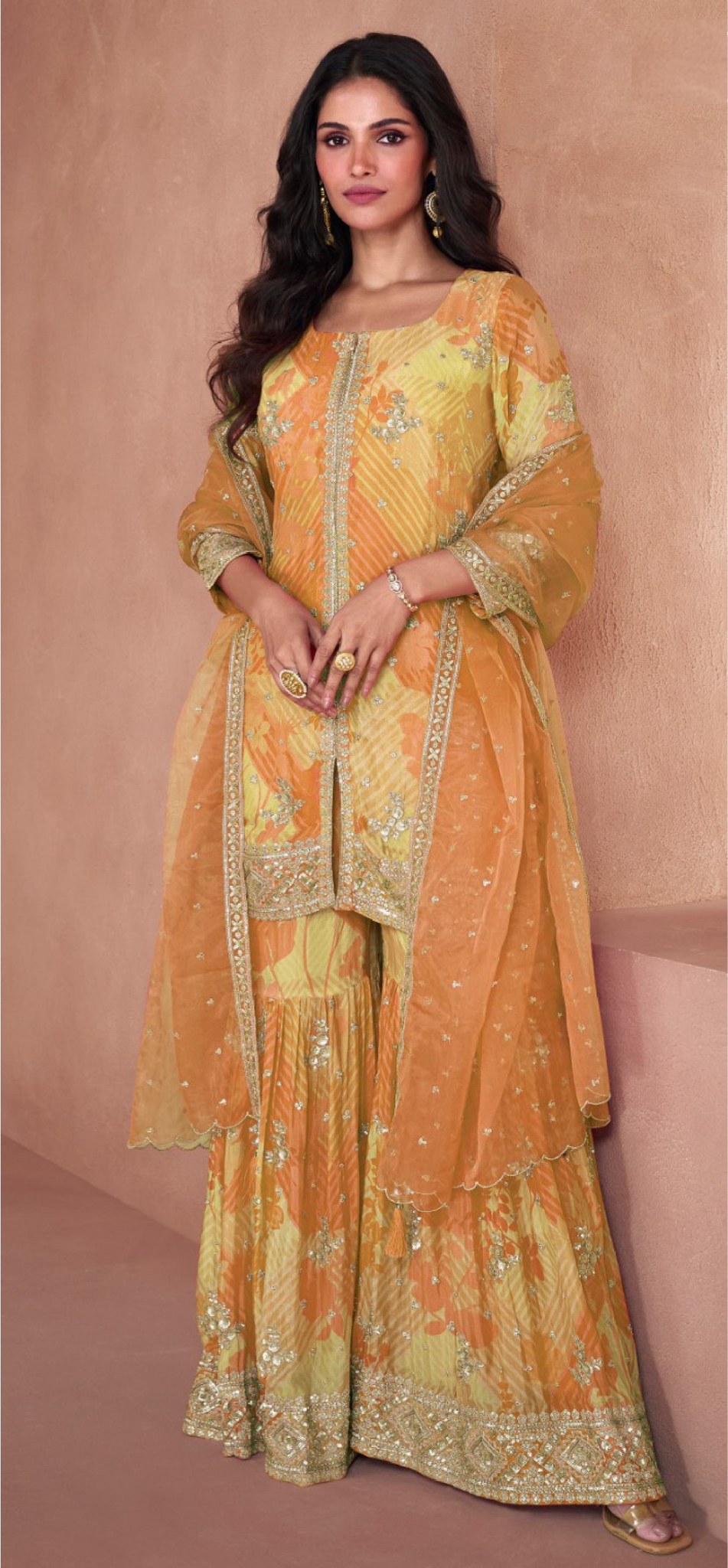 TrendyFashionBazar Designer Readymade Sharara Suit