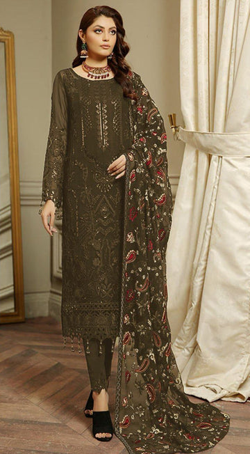 TrendyFashionBazar Pakistani Suit with Embroidery 3mm Sequence work & Khatli works