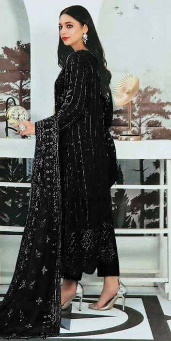 TrendyFashionBazar Pakistani Suit with Sequences Embroidered work & Handwork Khatli works