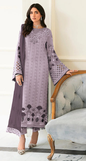 TrendyFashionBazar Designer Pakistani Georgette Suit with Embroidery Seqance Work